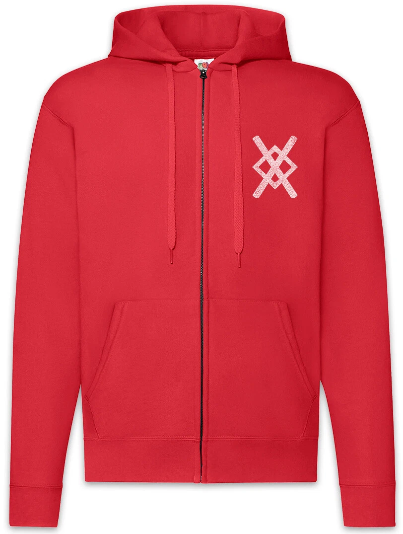 Odhins Spear Gungnir Zipper Hoodie Viking Vikings Odin Thor Norsemen Valhalla
