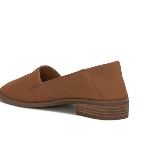 Lucky Brand Harping Womens Saddle Slip-On Leather Loafer Flat Shoe Size 8.5 NWOB - Picture 3 of 5