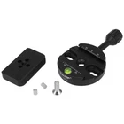 64mm Quick Release Clamp Adapter Convertor for Manfrotto RC4 400PL to Arca Swiss