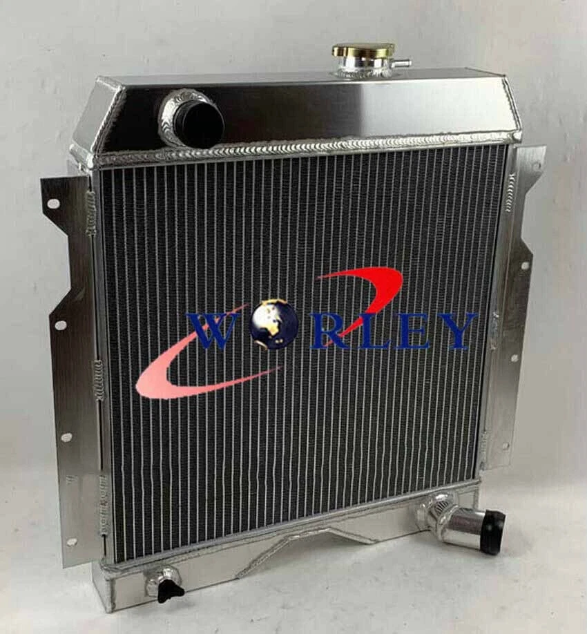 Radiador de aluminio para Jeep Willys Truck Wagon 1954-1964 1956 1957 1958 Foto 3 de 4
