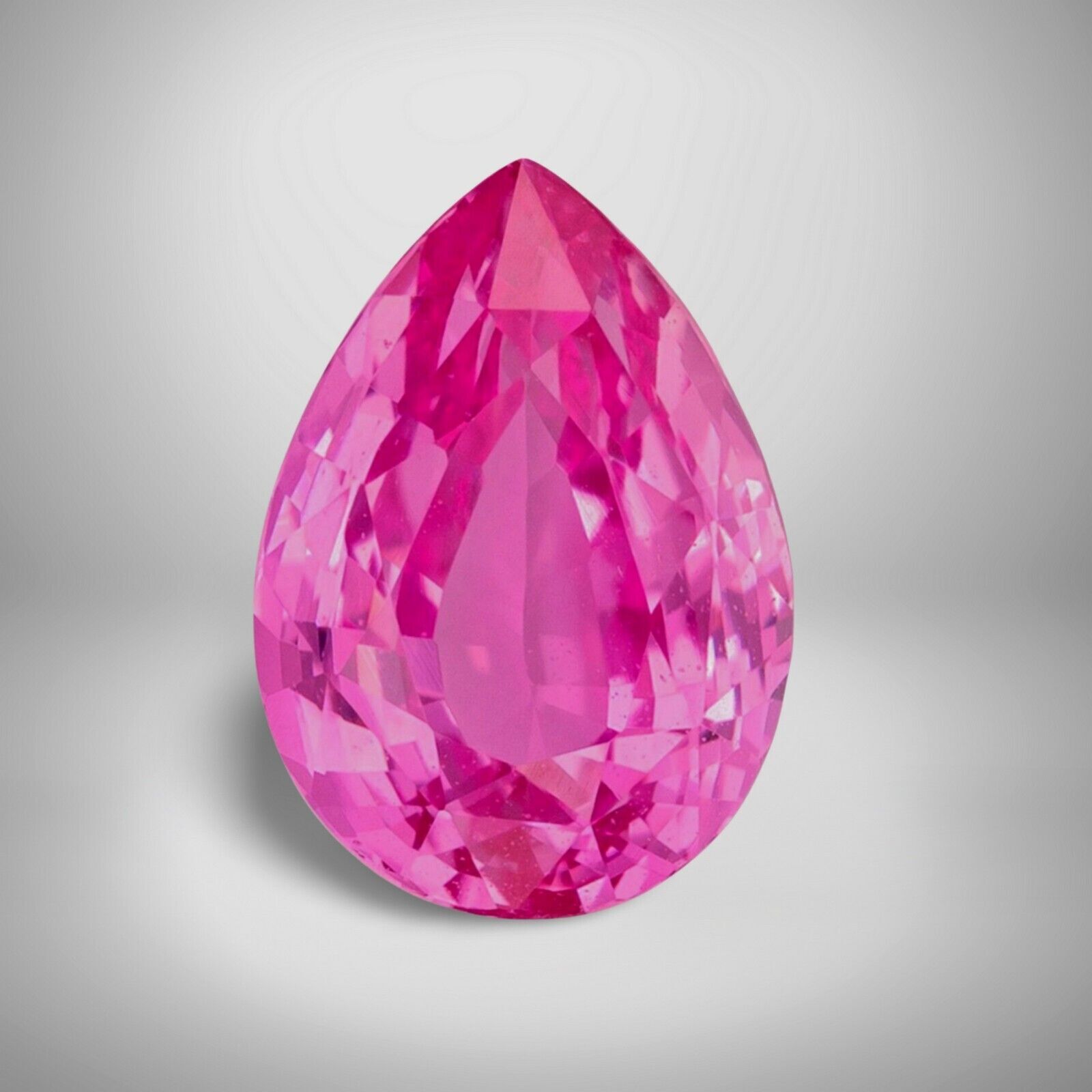 Pink Sapphire Pear Cut 2 Carat 10x7mm VVS Loose Gemstone