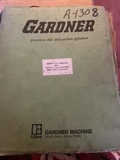 GARDNER SURFACE GRINDER SDG5 OPERATORS HANDBOOK