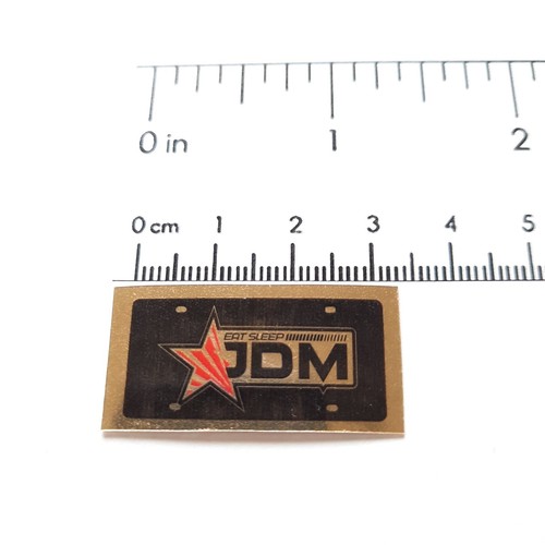 Calcomanía de radiocontrol 1/10 oro/cromo a escala de matrícula personalizada licencia de coche a la deriva - Imagen 22 de 165