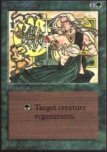 MTG magic cards 1x Regeneration Unlimited Light Play