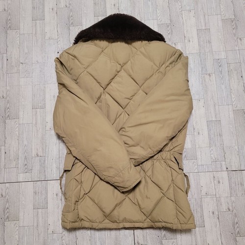 Men's Vintage Schott Puffer Jacket Goose Down Quilt Bomber Coat USA Made SZ S - Picture 4 of 6