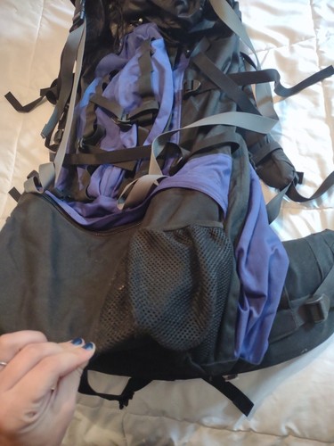 Mochila de senderismo vintage con marco interno The North Face (talla mediana para hombre) azul CG - Imagen 5 de 16