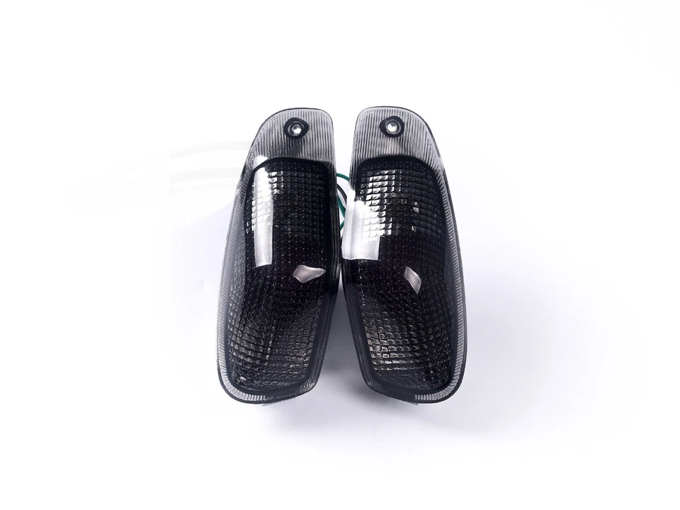 Front Turn Signals Smoke Lens with Bulbs fit Kawasaki 1990-2005 Ninja ZX-6 ZX600 Foto 2 de 4