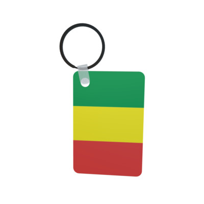 Schlüsselanhänger Flagge Fahne Mali Alu 40 x 57 mm