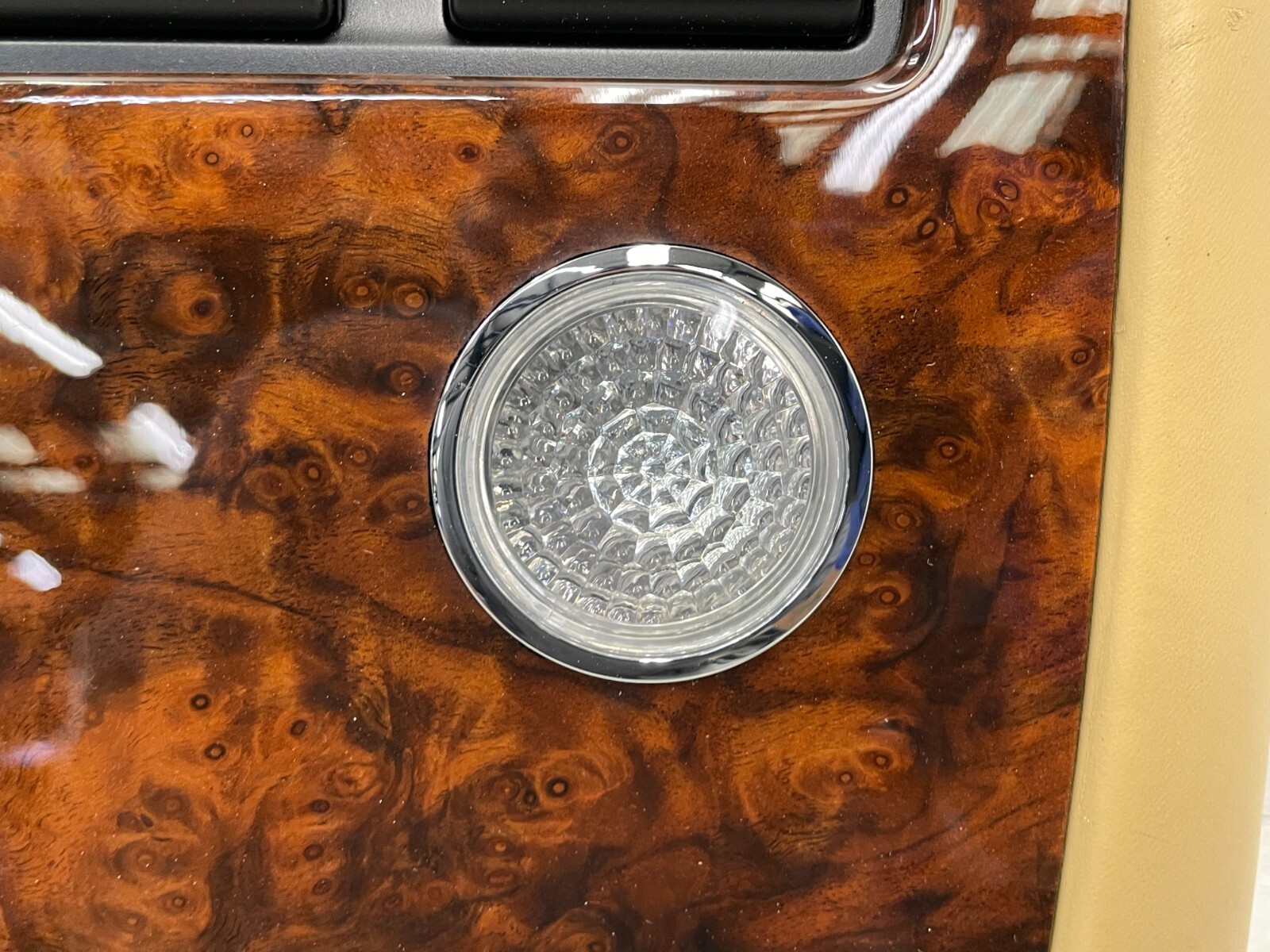 03-07 Bentley Continental GT Overhead Dome Light Lamp Switch Panel Wood 1577 OEM