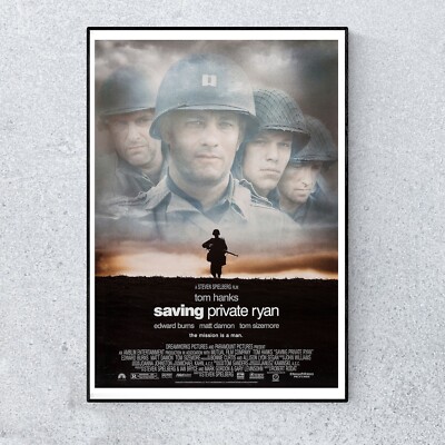Saving Private Ryan Tom Hanks Film Movie 90er A4 Poster Wandbild