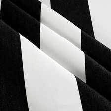 Sunbrella Cabana Classic Black White Stripe Outdoor Fabric By the yard