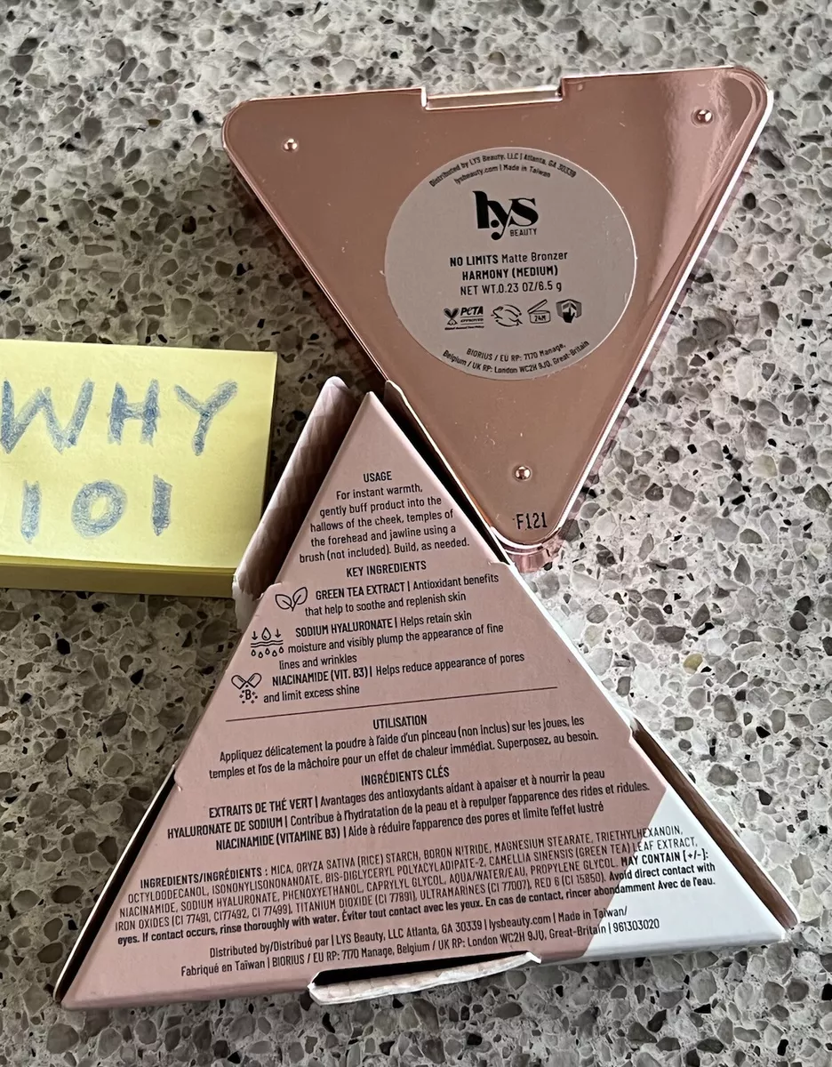 LYS Beauty NO LIMITS Matte Bronzer in Harmony (Medium) .23oz/6.5g FULL SZ RET$18 eBay PLUMP-LTS