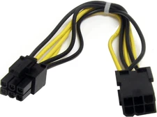 8In 6 Pin PCI Express Power Extension Cable - Power Extension Cable - 6 Pin Pcie