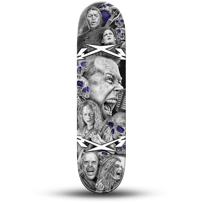 Metallica Pencil Drawn Skateboard Art Deck | eBay