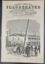 Frank Leslie's  1/19/1861 1st shots Civil War  firing on Star of the West etc