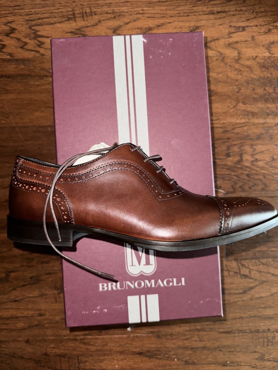 Bruno Magli Mens Brown Oxford Dress Shoes, Size 7.5M | eBay display picture 1