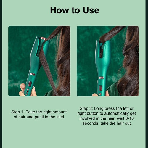 Auto Hair Curler Automatic Curling Rotate Portable Hair Curling 17 Gears AU D7L7 - Picture 8 of 12