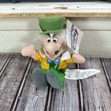 Disney Store Alice in Wonderland Mad Hatter Bean Bag Plush With Tag