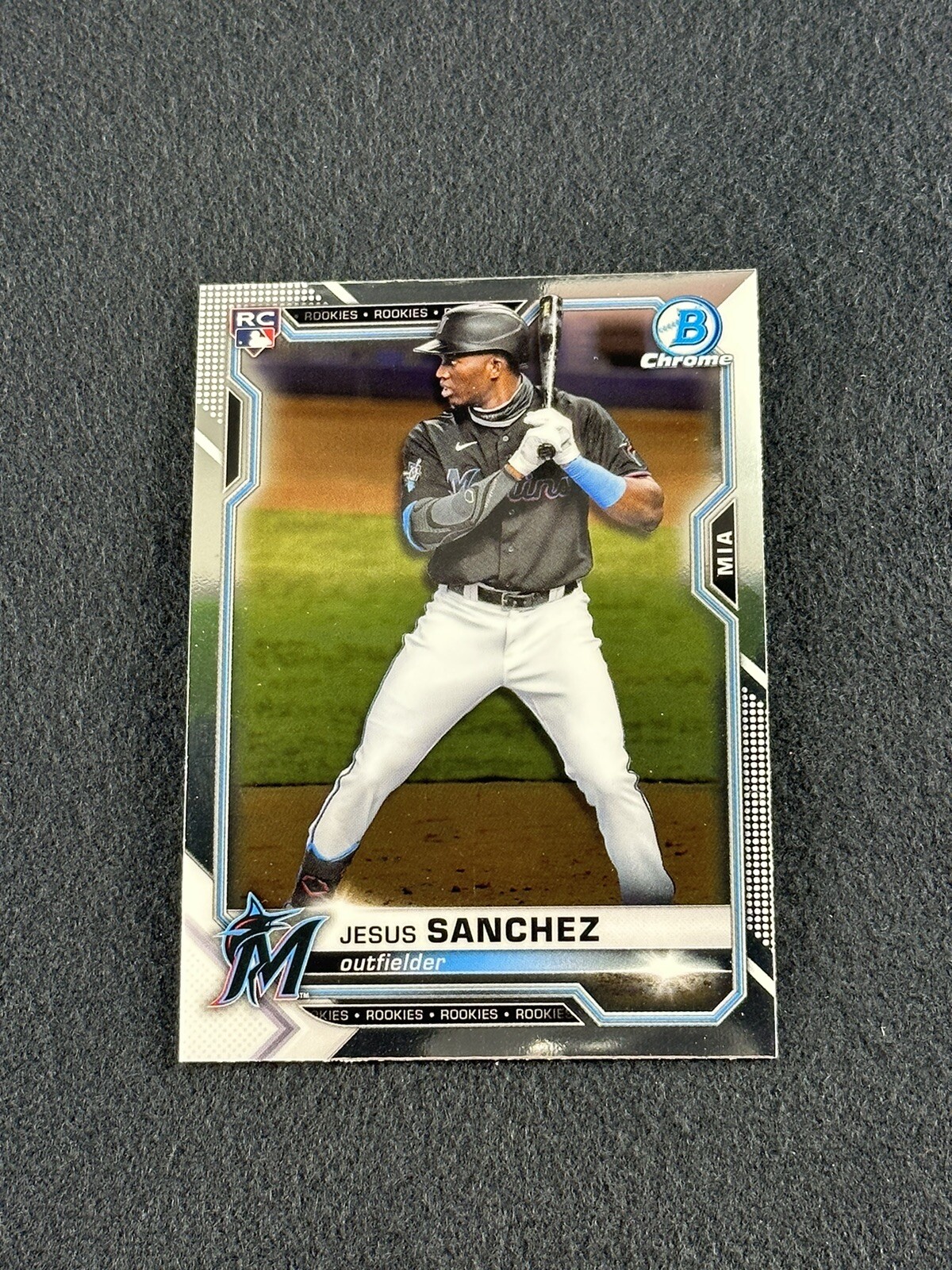 2021 Bowman Chrome Base JESUS SANCHEZ Rookie Card RC #35 Miami Marlins