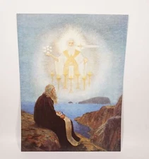 #86 Johannes Sur Patmos biblical murals by Gebhard Fugel 45x60cm pressure