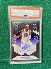 2021-22 Chronicles MOSES MOODY Phoenix Rookie Auto /99 SP PSA Mint 9 AUTO 10