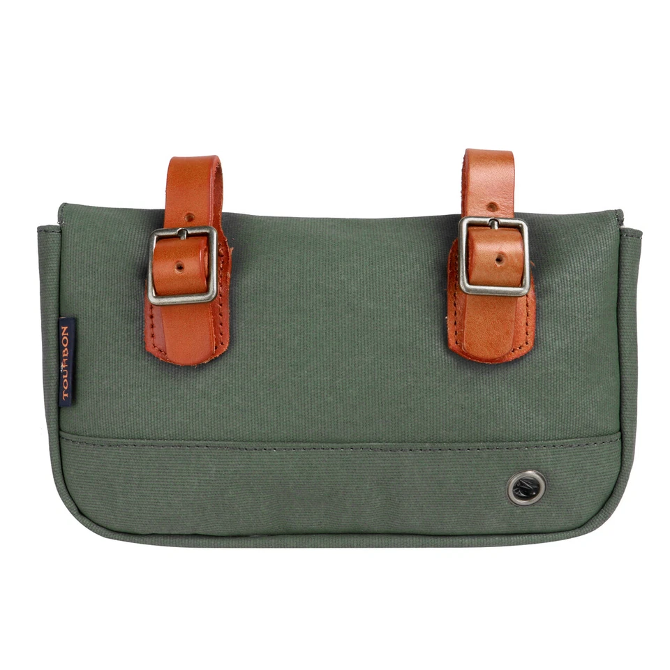 TOURBON Bolsa de Bicicleta de Colección Bolsa de Manillar de Bicicleta Tubo Frontal Alforja Soporte para Teléfono Foto 2 de 4