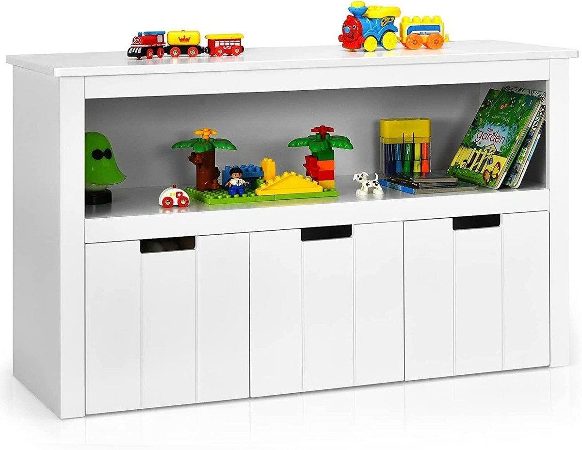 Kids Storage Cabinet Toy Organiser Child Bookshelf Toy Box Drawer