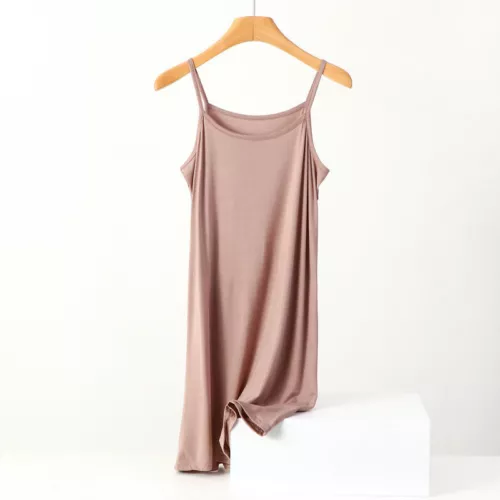 Damen Camisole Baumwolle Unterkleid locker Petticoat Unterrock Negligee Nachthemd - Bild 32 von 36