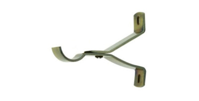 2 Schwenkstangenwinkel 28 mm Messing brüniert Optik Erkerfenster Eckstütze