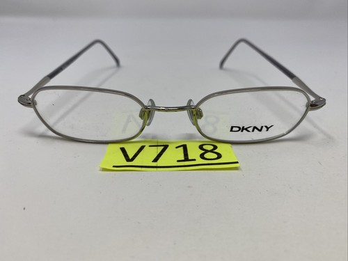DKNY Italy 6236 028 45-18-145 Silver Full Rim Metal Eyeglasses Frame V718 - Picture 8 of 8
