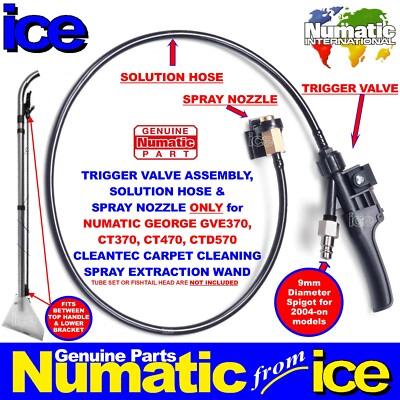 Original Numatic Cleantec George GVE370 Triggerventil & Sprührohrdüse 601968