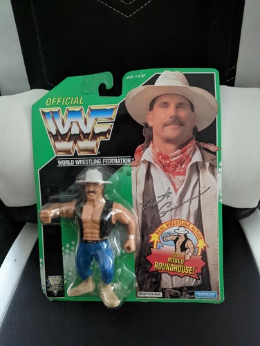 WWF WWE Hasbro Bart Gunn green card MOC Series 11...