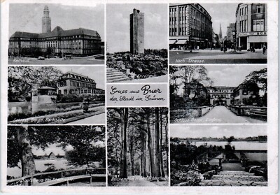 Greetings from Buer, City in the Countryside, Germany Multiview Postcard