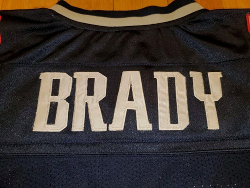Camiseta de colección 2004 Reebok Tom Brady New England Patriots auténtica del equipo de la NFL 54 - Imagen 21 de 23