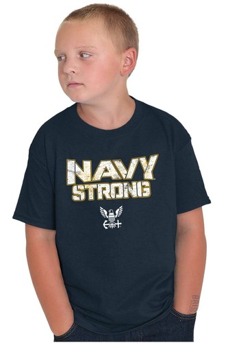 US Navy Strong Military Anchor Seal Logo Youth Crewneck T Shirts Boy or Girl - Picture 6 of 7
