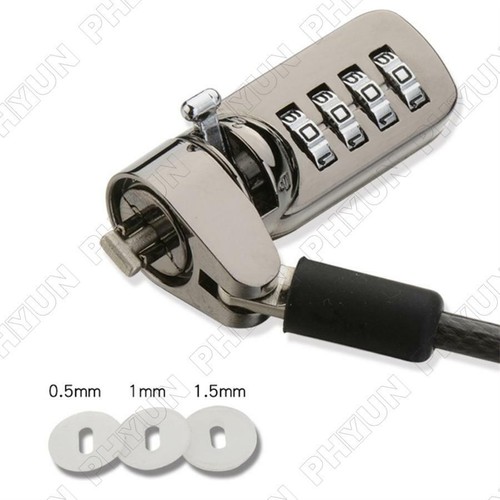 Bloqueo de cable antirrobo de aleación de zinc para computadoras portátiles, monitores de PC y otros dispositivos - Imagen 5 de 9