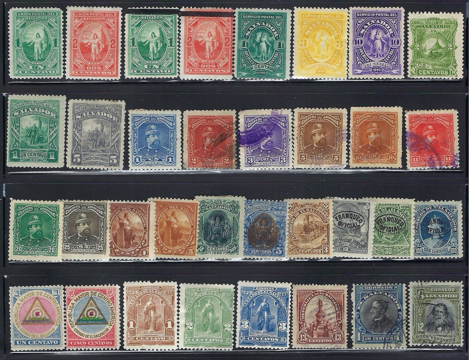 EL SALVADOR Stamps MLH/Used - 1890's - Nice Lot  (34)- Good Value-Take a Look!