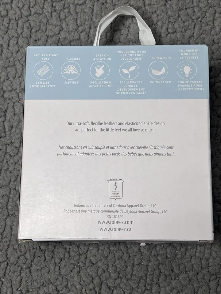 Robeez Suelas Suaves Robot Zapatos Azul Y Plata Infantil Talla 0-6 Meses Nuevos Foto 2 de 4