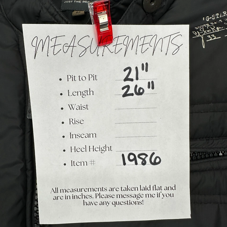 G Star Raw Mens Puffer Jacket Size M Black Biker Moto Multi Pocket Full Zip - Image 2 of 4