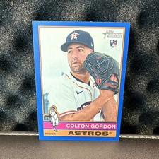 2025 Topps Heritage High Number Colton Gordon #637 Dark Blue Border Astros RC