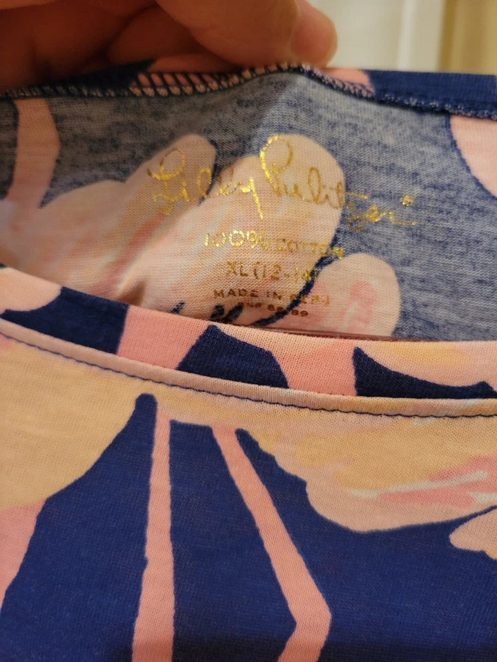 Vestido estampado flamenco Lily Pulitzer para niñas talla XL Foto 2 de 4