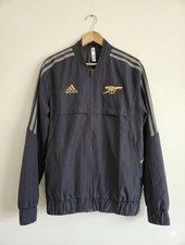 Arsenal FC Adidas Training Jacket Black Bronze Gold 2022 2023 Away Men's Small