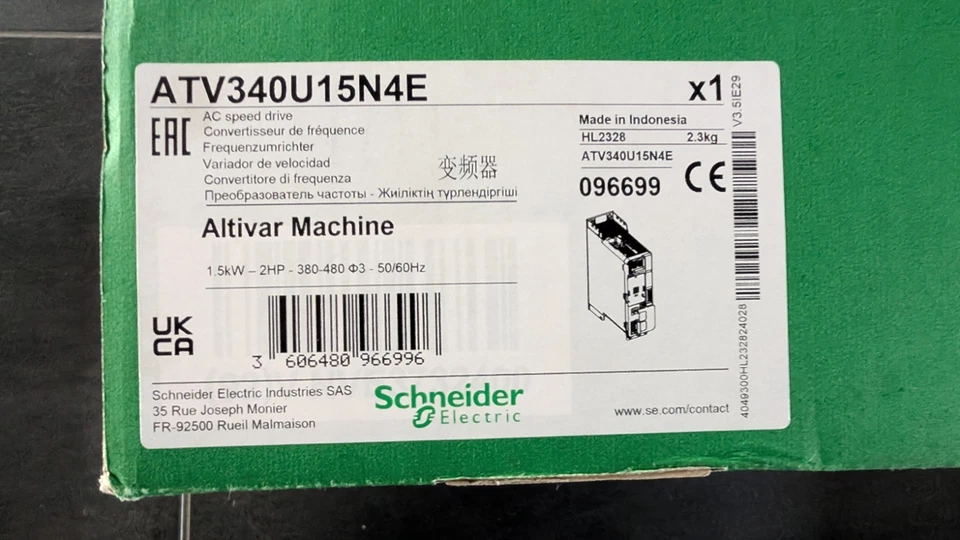 VARIATEUR ATV340U15N4E  1,5kW  100% NEW !!!! SCHNEIDER ELECTRIC  - Photo 3/4