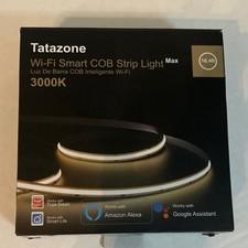 Tatazone Wi-Fi Smart COB Bande LED Lumière Blanc Chaud 3000K Dimmable Alexa Google