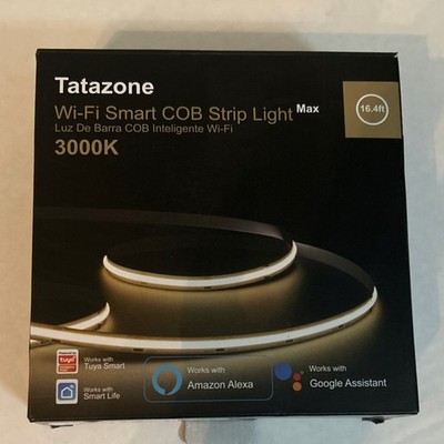 Tatazone Wi-Fi Smart COB LED Strip Light Warm White 3000K Dimmable Alexa Google
