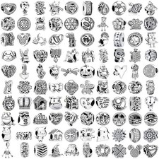 Fashion Silver Charms Bead Pendant Dangle For S925 Bracelet Snake Chain Bangle