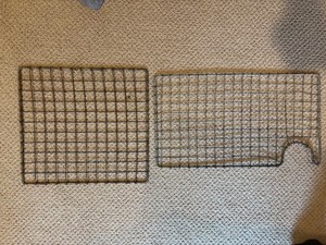 (2) Antique Wooden Ice Box WIRE SHELVES - EXCELLENT CONDITION WOW!