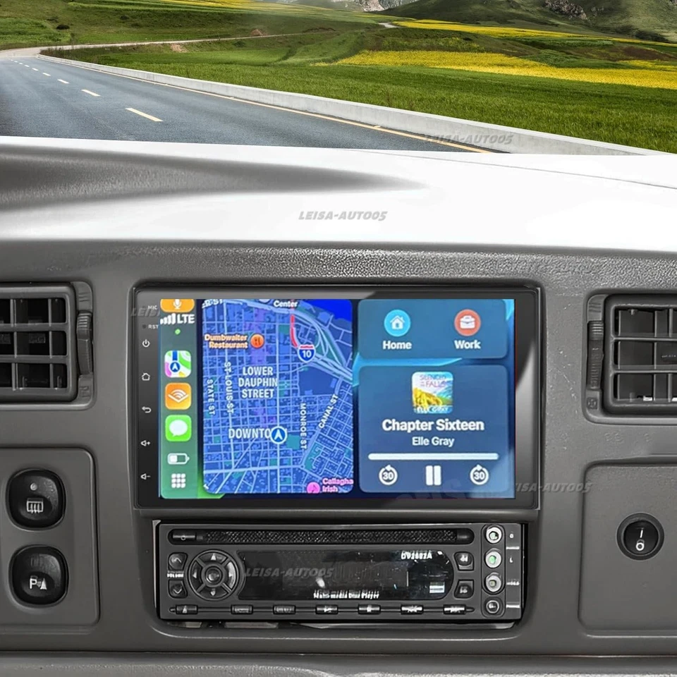 Carplay For 1999-2004 Ford F-250 F-350 Super Duty Car Radio Stereo Android GPS - Image 4 of 4