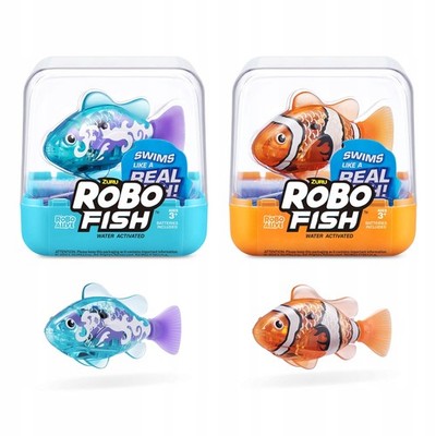 Zuru Robo Alive Schwimmender Fisch in Türkis/Orange