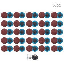50PCS 2 Inch 36 Grit Aluminum Oxide Roll Lock Die Grinder Sanding Grinding Discs